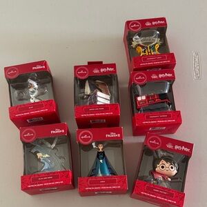 Disney Frozen and Harry Potter Ornaments